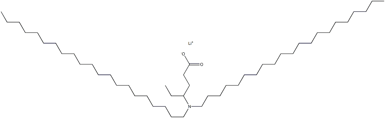 4-(Dihenicosylamino)hexanoic acid lithium salt 结构式