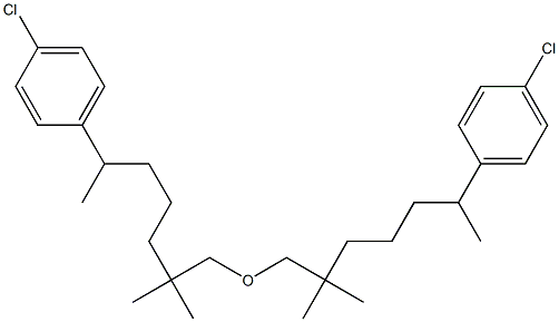 5-(4-Chlorophenyl)-1,1-dimethylhexyl(methyl) ether 结构式