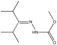 2-(1-Isopropyl-2-methylpropylidene)hydrazinecarboxylic acid methyl ester 结构式