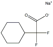 2-Cyclohexyl-2,2-difluoroacetic acid sodium salt 结构式