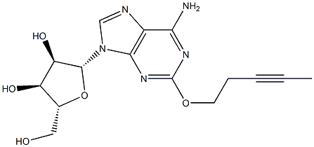 2-(3-Pentynyloxy)adenosine 结构式