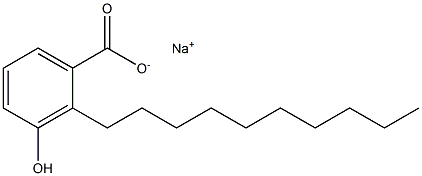 2-Decyl-3-hydroxybenzoic acid sodium salt 结构式