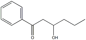 1-Phenyl-3-hydroxyhexan-1-one 结构式