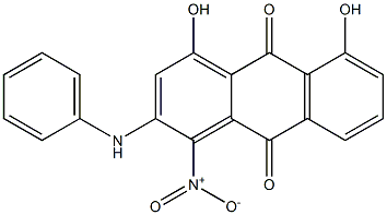 2-Anilino-4,5-dihydroxy-1-nitroanthraquinone 结构式