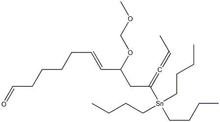 (6E,10S)-8-(Methoxymethoxy)-10-(tributylstannyl)-6,10,11-tridecatrienal 结构式