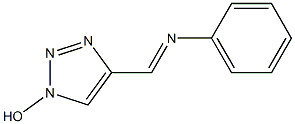 4-[(Phenylimino)methyl]-1H-1,2,3-triazol-1-ol 结构式