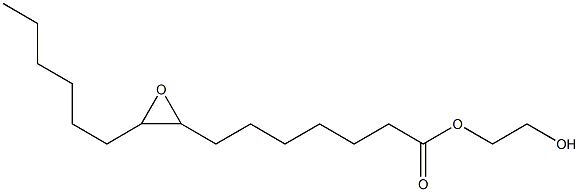 8,9-Epoxypentadecanoic acid 2-hydroxyethyl ester 结构式