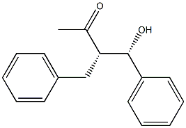 (3S,4S)-4-Hydroxy-4-phenyl-3-benzyl-2-butanone 结构式