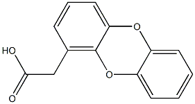 Dibenzo[b,e][1,4]dioxin-4-acetic acid 结构式