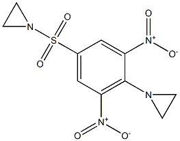 1-[[4-(1-Aziridinyl)-3,5-dinitrophenyl]sulfonyl]aziridine 结构式