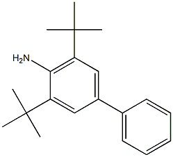 3,5-Di-tert-butylbiphenyl-4-amine 结构式