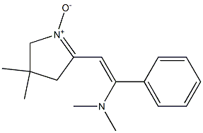 2-(2-Dimethylamino-2-phenylethenyl)-4,4-dimethyl-1-pyrroline 1-oxide 结构式
