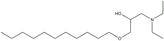 1-Diethylamino-3-undecyloxy-2-propanol 结构式