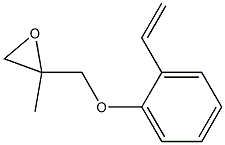 2-Ethenylphenyl 2-methylglycidyl ether 结构式