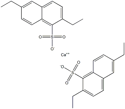 Bis(2,6-diethyl-1-naphthalenesulfonic acid)calcium salt 结构式