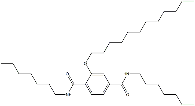 2-(Dodecyloxy)-N,N'-diheptylterephthalamide 结构式