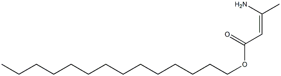 3-Aminocrotonic acid tetradecyl ester 结构式