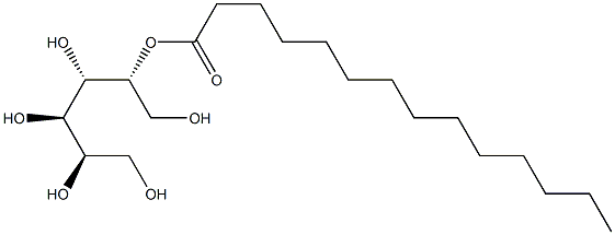 D-Mannitol 5-tetradecanoate 结构式
