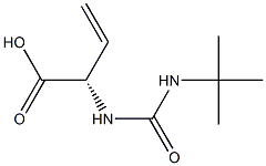 (2S)-2-[[[(1,1-Dimethylethyl)amino]carbonyl]amino]-3-butenoic acid 结构式