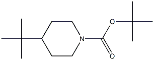 4-tert-Butylpiperidine-1-carboxylic acid tert-butyl ester 结构式