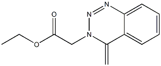 3,4-Dihydro-4-methylene-1,2,3-benzotriazine-3-acetic acid ethyl ester 结构式