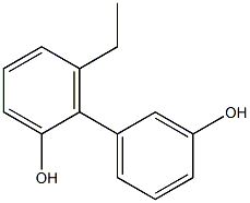 6-Ethyl-1,1'-biphenyl-2,3'-diol 结构式