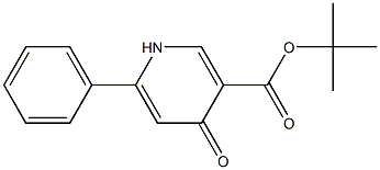 6-Phenyl-4-oxo-1,4-dihydropyridine-3-carboxylic acid tert-butyl ester 结构式