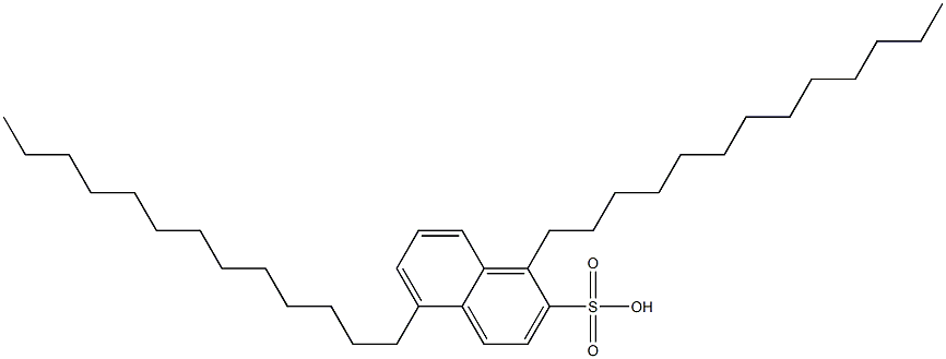 1,5-Ditridecyl-2-naphthalenesulfonic acid 结构式