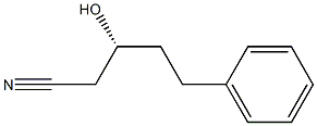 (R)-3-Hydroxy-5-phenylpentanenitrile 结构式