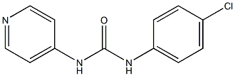 1-(4-Chlorophenyl)-3-(4-pyridyl)urea 结构式