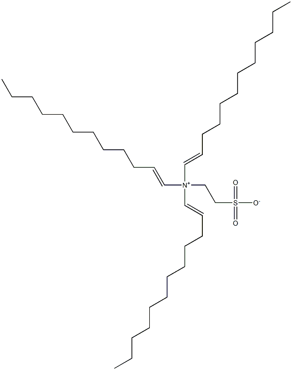 N,N-Di(1-dodecenyl)-N-(2-sulfonatoethyl)-1-dodecen-1-aminium 结构式