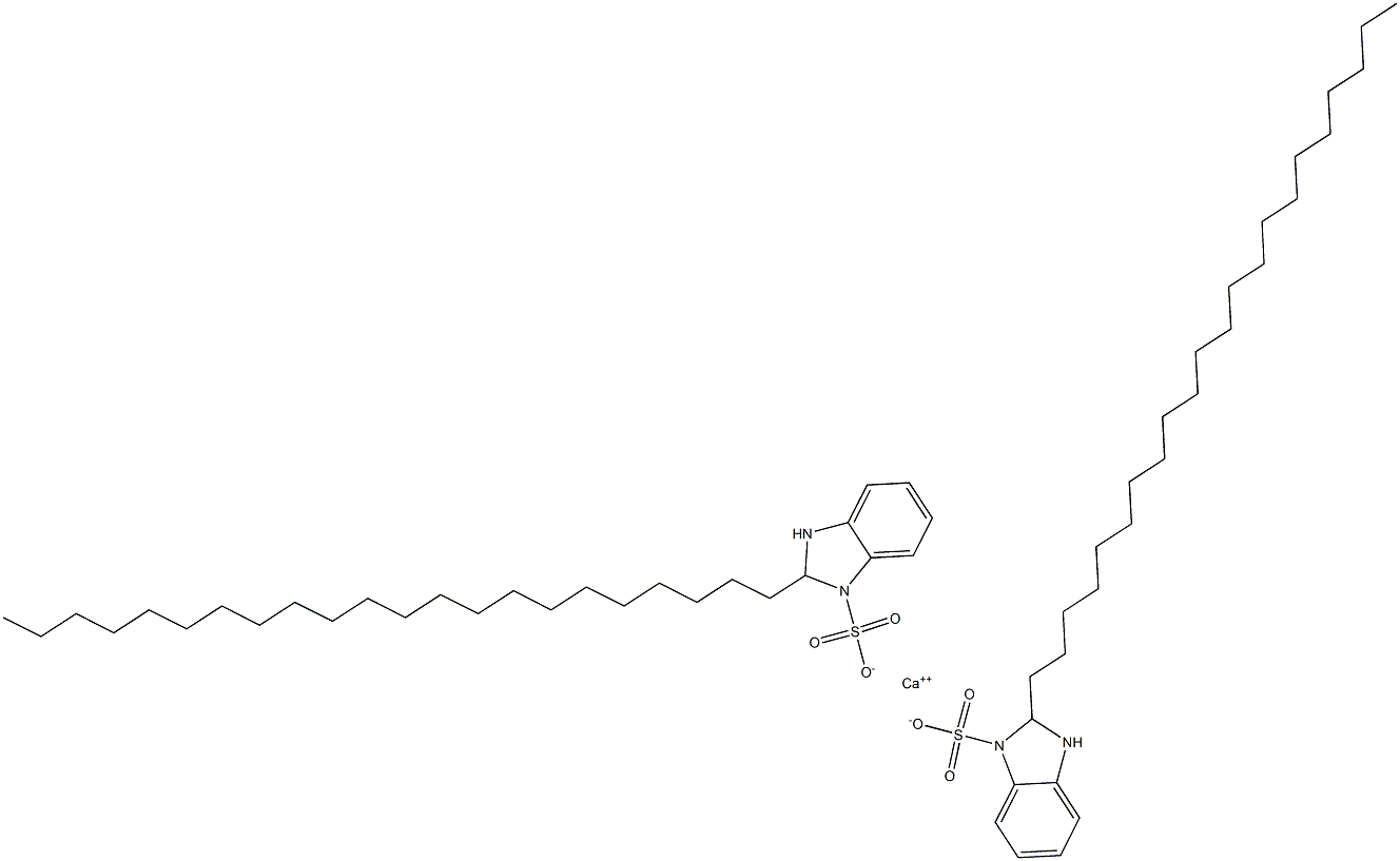 Bis(2,3-dihydro-2-docosyl-1H-benzimidazole-1-sulfonic acid)calcium salt 结构式