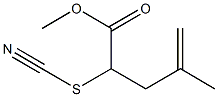 4-Methyl-2-thiocyanato-4-pentenoic acid methyl ester 结构式