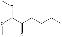 1,1-Dimethoxyhexan-2-one 结构式