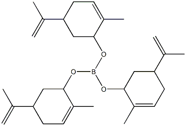 Boric acid tris(p-mentha-6(1),8-dien-2-yl) ester 结构式