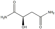 [R,(+)]-2-Hydroxysuccinamide 结构式