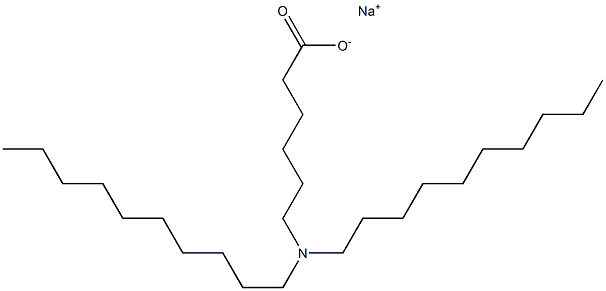 6-(Didecylamino)hexanoic acid sodium salt 结构式
