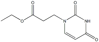 3-(2,4-Dioxo-1,2,3,4-tetrahydropyrimidine-1-yl)propanoic acid ethyl ester 结构式