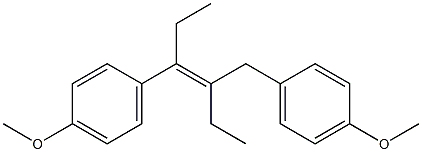 3-(p-Methoxybenzyl)-4-(p-methoxyphenyl)-3-hexene 结构式