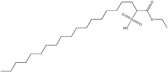 1-Ethoxycarbonyl-1-nonadecanesulfonic acid 结构式