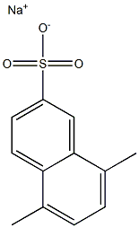 5,8-Dimethyl-2-naphthalenesulfonic acid sodium salt 结构式