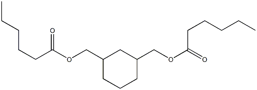 1,3-Cyclohexanedimethanol dihexanoate 结构式