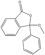 3-Methoxy-3-phenylisobenzofuran-1(3H)-one 结构式