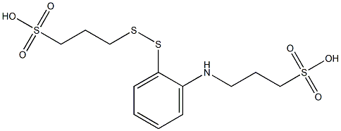 3-[[2-[(3-Sulfopropyl)amino]phenyl]dithio]-1-propanesulfonic acid 结构式