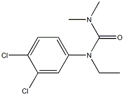 1-(3,4-Dichlorophenyl)-1-ethyl-3,3-dimethylurea 结构式