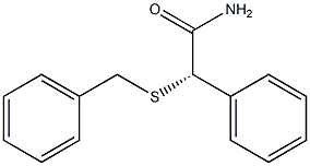 [S,(+)]-2-(Benzylthio)-2-phenylacetamide 结构式