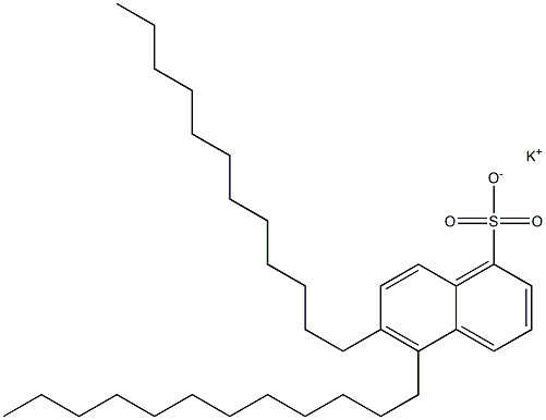 5,6-Didodecyl-1-naphthalenesulfonic acid potassium salt 结构式