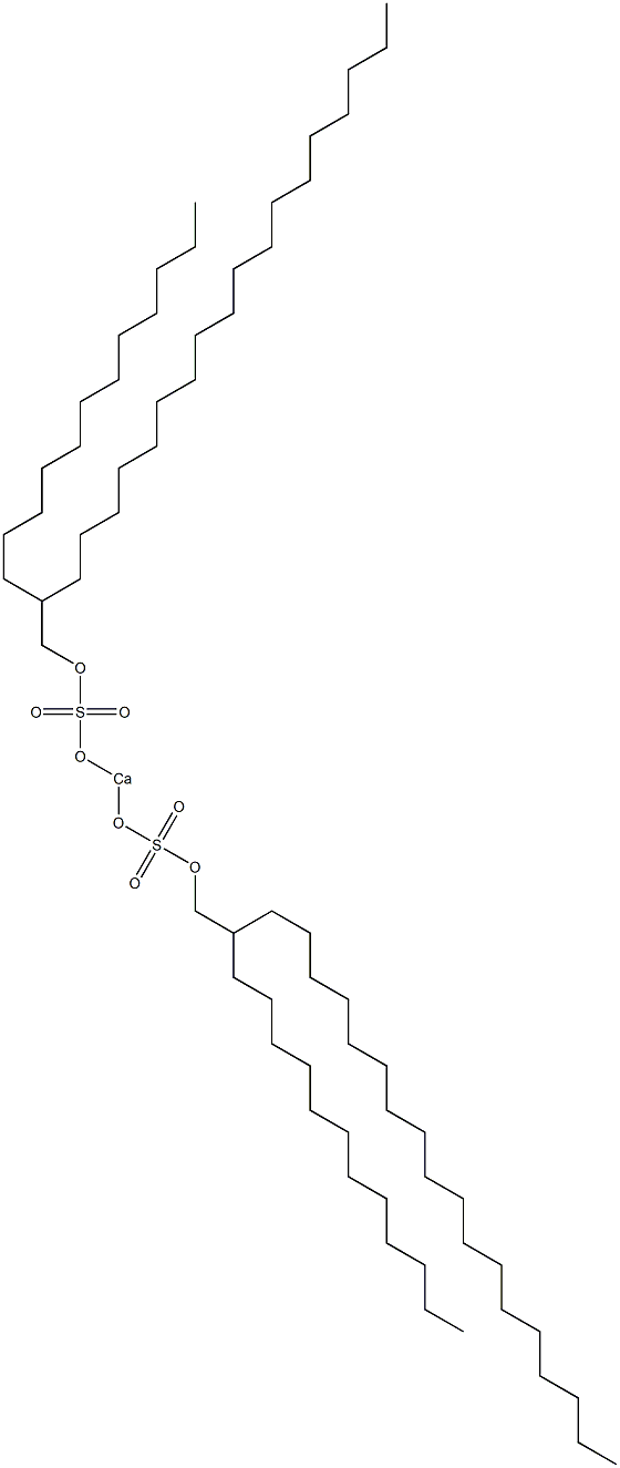 Bis(2-dodecylicosyloxysulfonyloxy)calcium 结构式