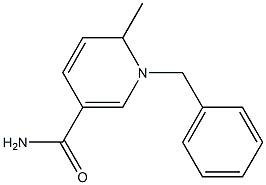 1-Benzyl-1,6-dihydro-6-methylpyridine-3-carboxamide 结构式