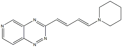 3-[4-(Piperidin-1-yl)-1,3-butadien-1-yl]pyrido[3,4-e]-1,2,4-triazine 结构式